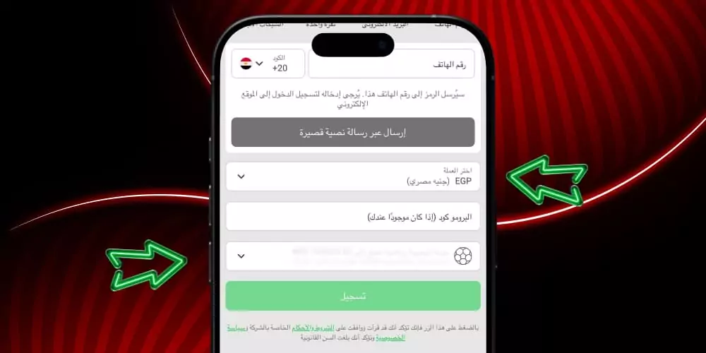 أدخل المعلومات الخاصة بك